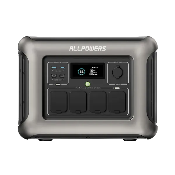 ALLPOWERS R1500 portable power station — 1,152Wh LiFePO4, 1,800W output with UPS