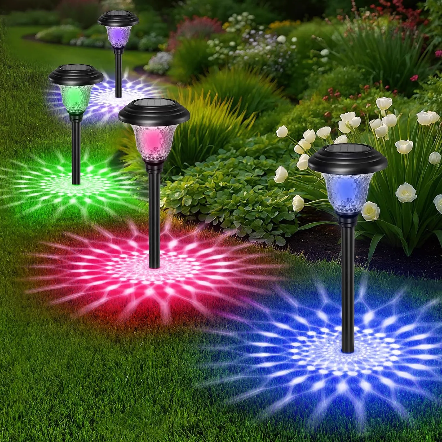Beau Jardin Solar Pathway Lights 8-Pack