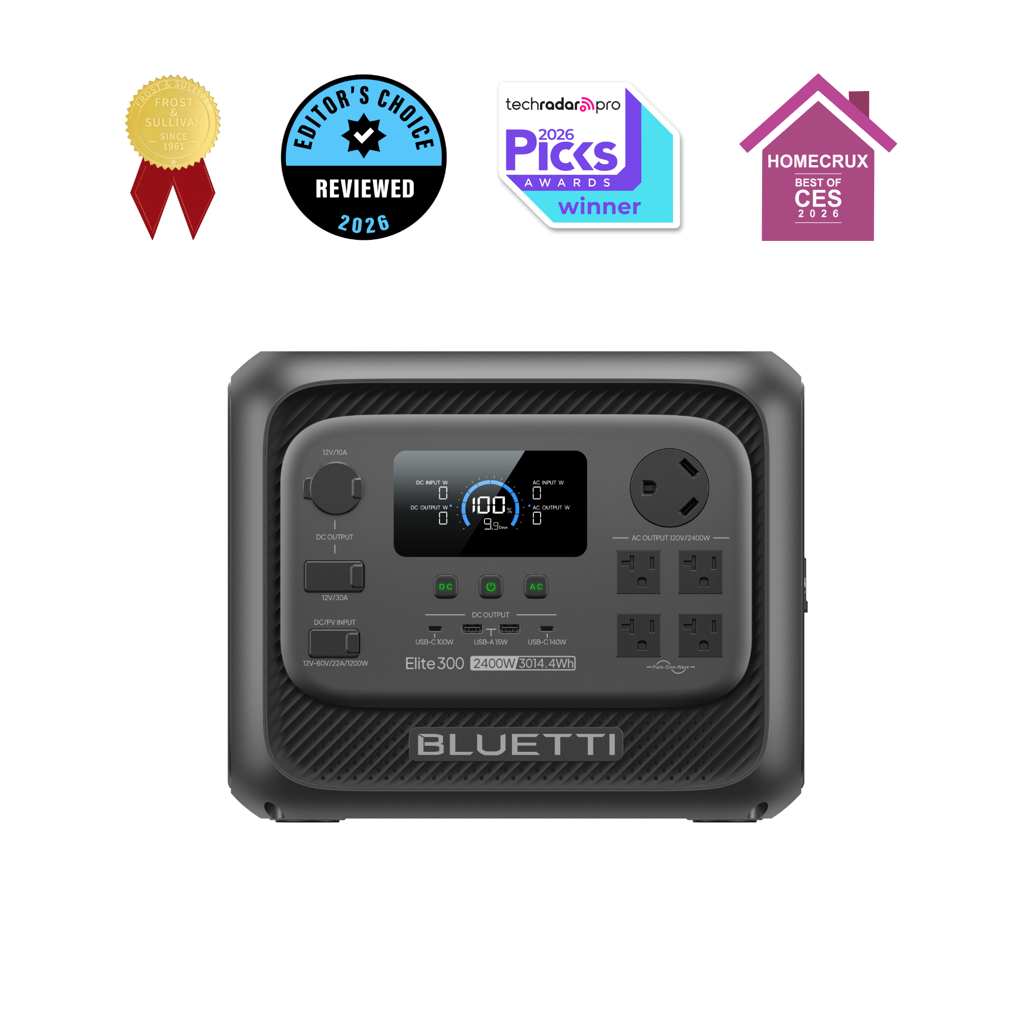 BLUETTI AC300 portable power station with B300 battery