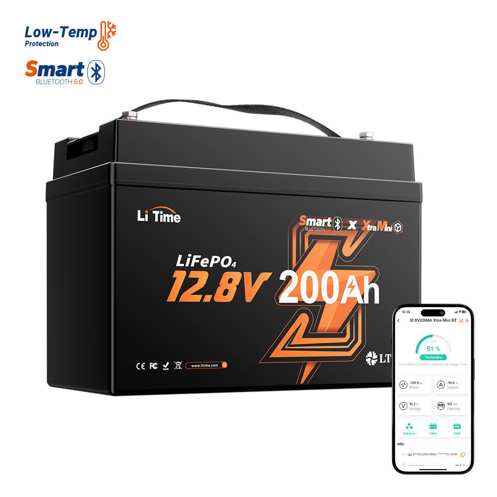 LiTime 12V 200Ah Xtra Mini LiFePO4 Battery