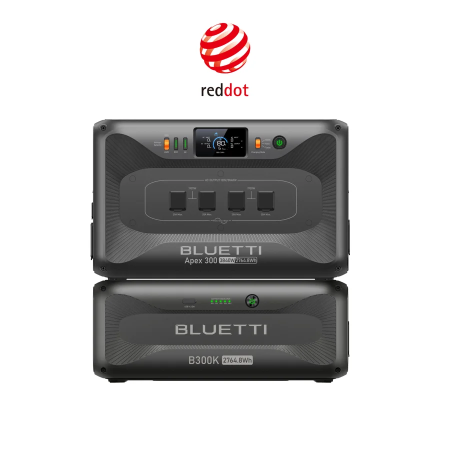 BLUETTI Apex 300 with B300K expansion battery